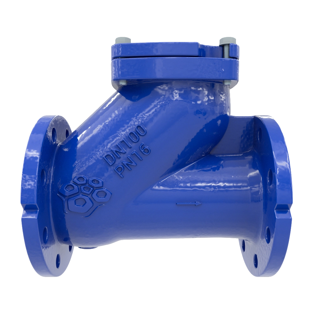 Клапан обратный шаровой РАШВОРК 405-040-16, DN040, PN16, корпус - GJS-400-15 (GGG40), шар - алюминий, покрытие шара - NBR, Ф/Ф