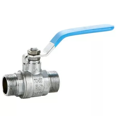 Кран шаровой полнопроходной GENEBRE 3033 06, DN025, PN25, корпус - латунь (CW617N), шар - латунь (CW617N), уплотнение шара - PTFE, HР/HР, рукоятка-рычаг