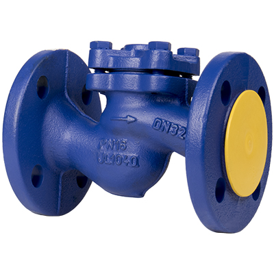 Клапан обратный подъемный ZETKAMA 287A-065-C-31, DN065, PN16, корпус - чугун GJL-250 (GG25), Ф/Ф