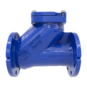Клапан обратный шаровой РАШВОРК 405-040-16, DN040, PN16, корпус - GJS-400-15 (GGG40), шар - алюминий, покрытие шара - NBR, Ф/Ф