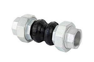 Компенсатор антивибрационный РАШВОРК 505-065-16, DN065, PN16, корпус - EPDM+Nylon, резьбовое соединение - ковкий чугун, ВР/ВР